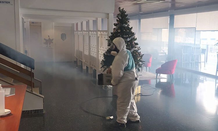 Desinfección COVID19 por Termonebulización