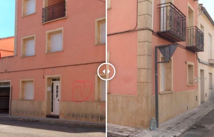 Quitar pintada pared
